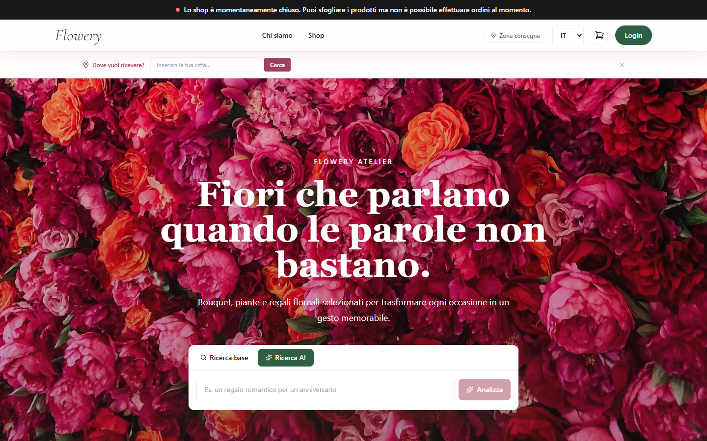 Marketplace floreale Flowery